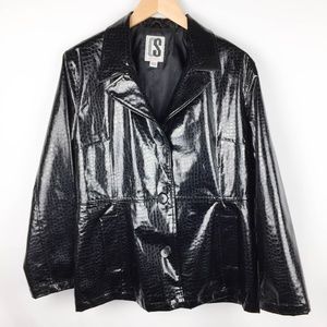 CS Signature Black Raincoat Size Large